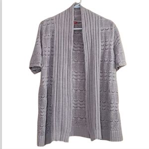 Women's  gray Merona knit summer sweater.